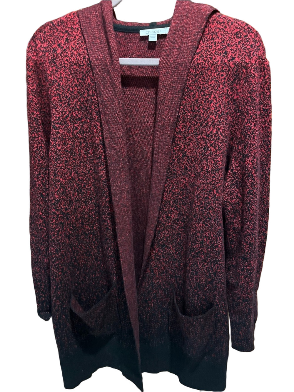 37. WOMENS CHICO’S 2/L DETAIL SWEATER